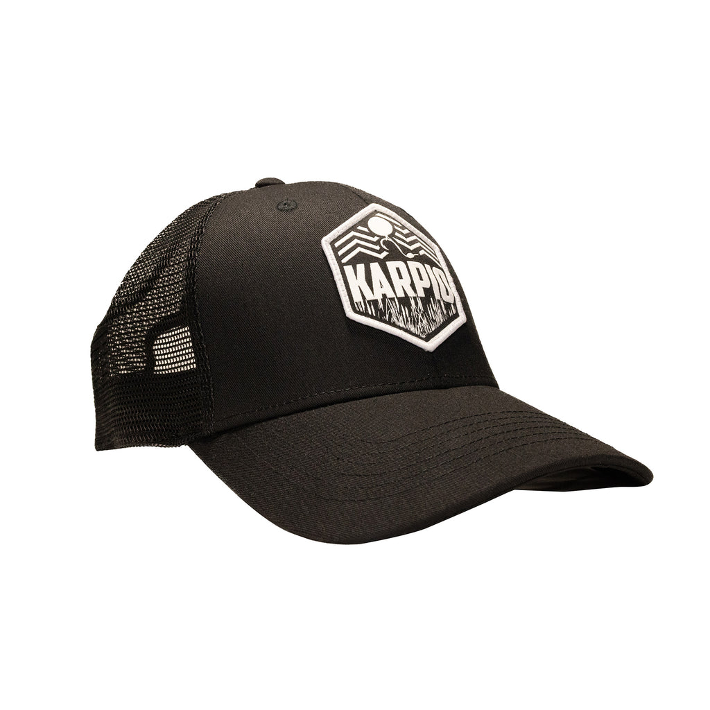 trucker classic cap mesh in schwarzer farbe